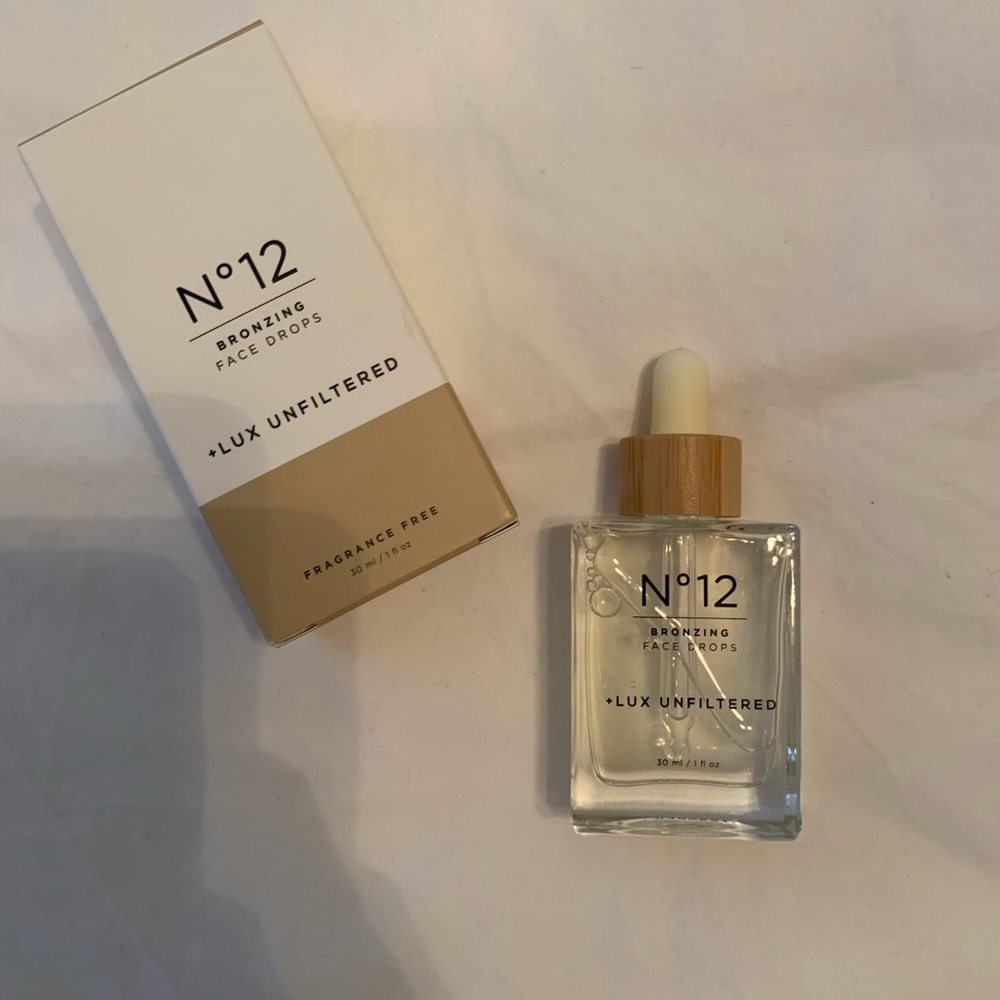 Lux unfiltered bronzing face drops